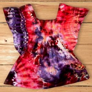 Flutter Sleeve Ice Tie-Dye